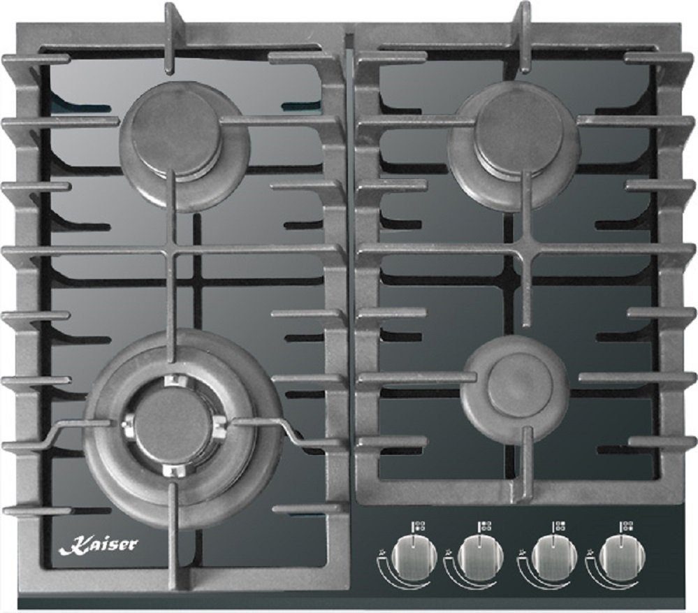Kaiser Küchengeräte Backofen-Set EG 6374 W + KCG 6383, Einbau-Backofen 60cm in Weiß/Gas Backofen+Gas-Kochfeld 60 cm