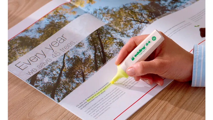 edding 24 EcoLine Textmarker 4er-Set pastellfarben
