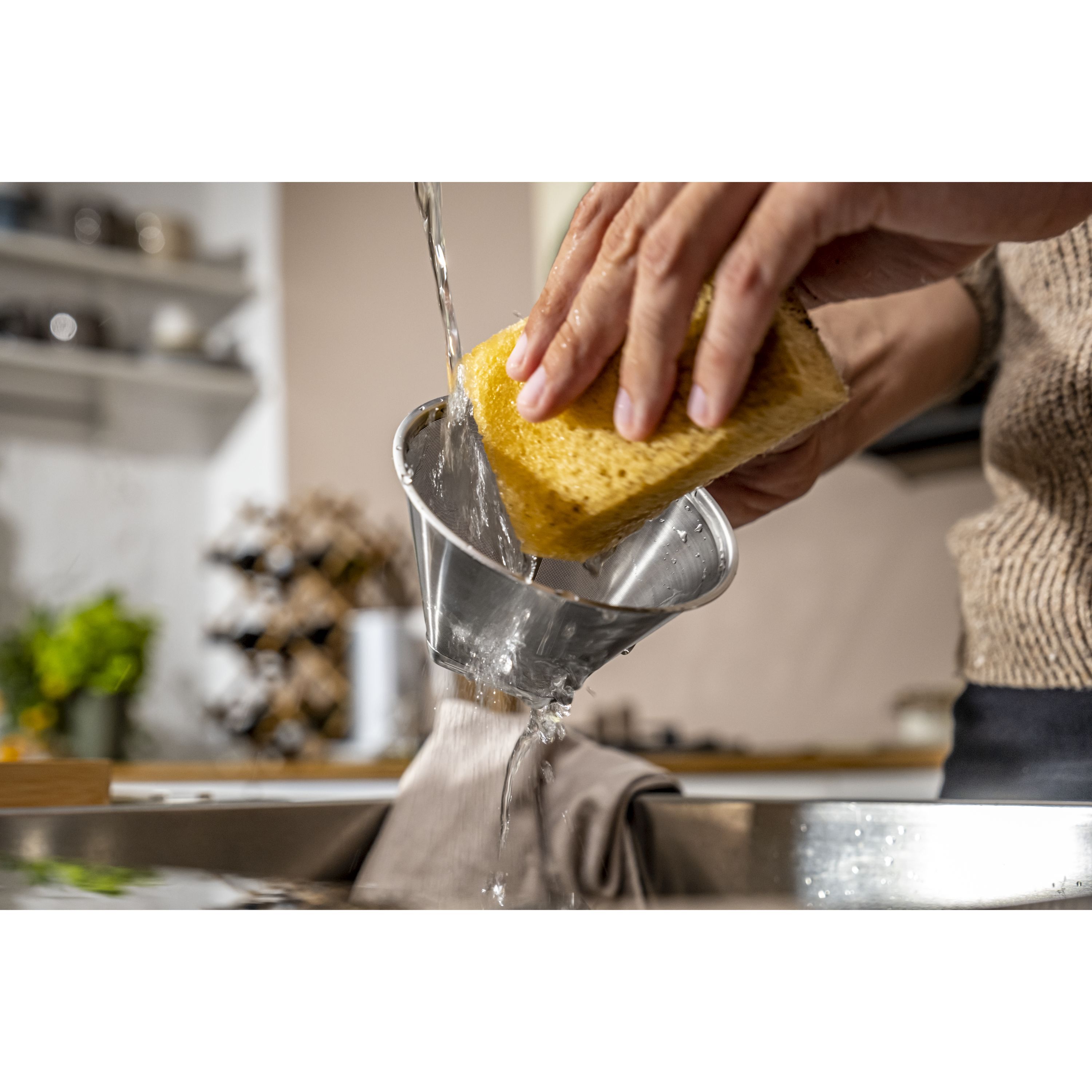 Pour Over Kaffeefilter, 18/10 Edelstahl
