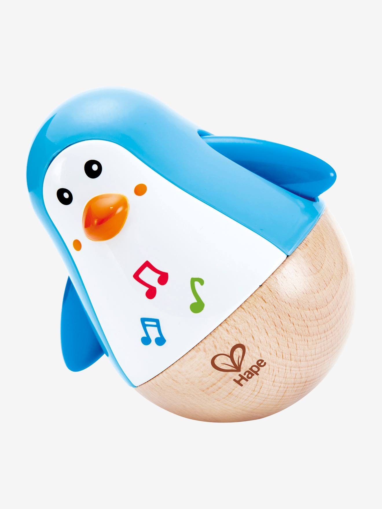 Pingouin culbuto musical HAPE bleu
