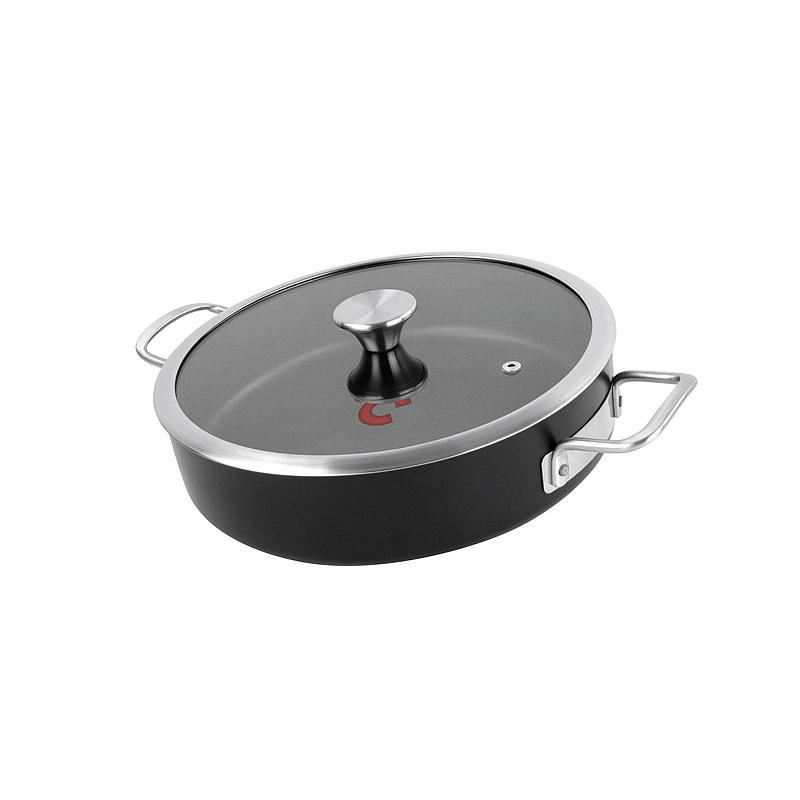 Cuisine Chef Stekegryte ø 28 cm lav m/glasslokk Chef