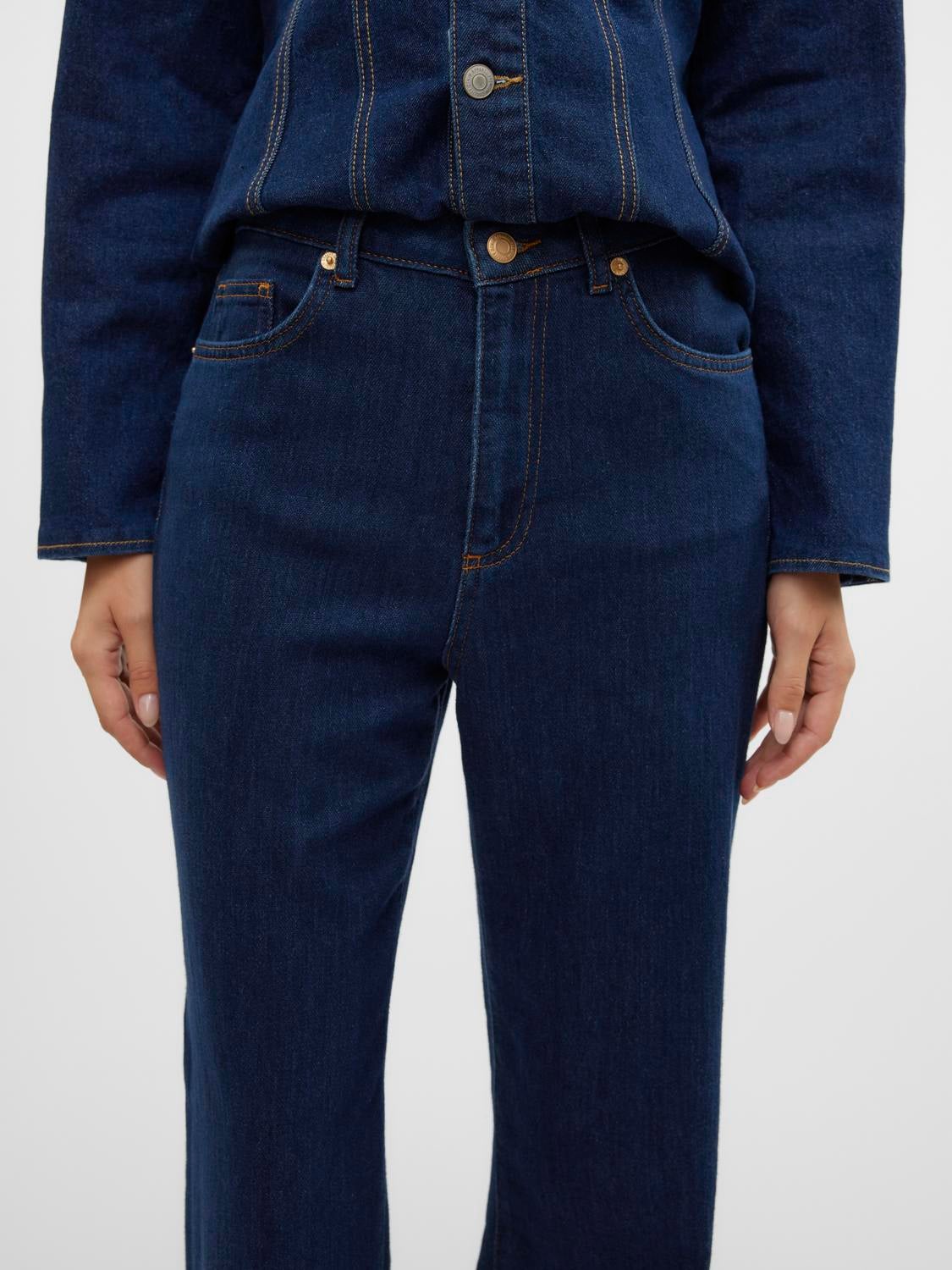 VMTESSA Hohe Taille Weiter Beinschnitt Jeans