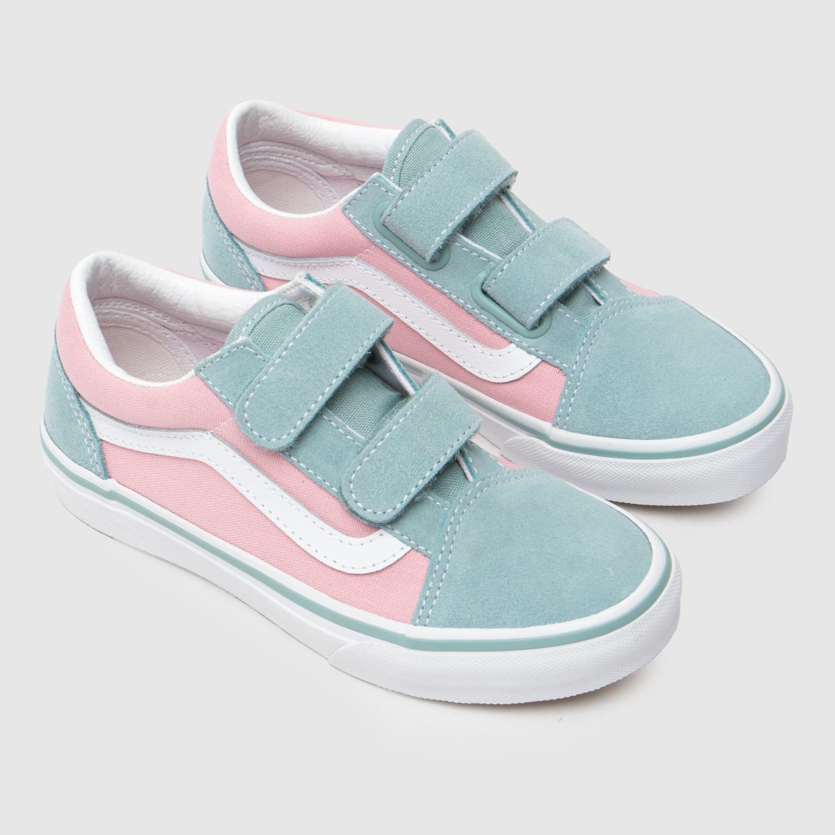 Vans grå multifärgade old skool v flickor junior träningsskor