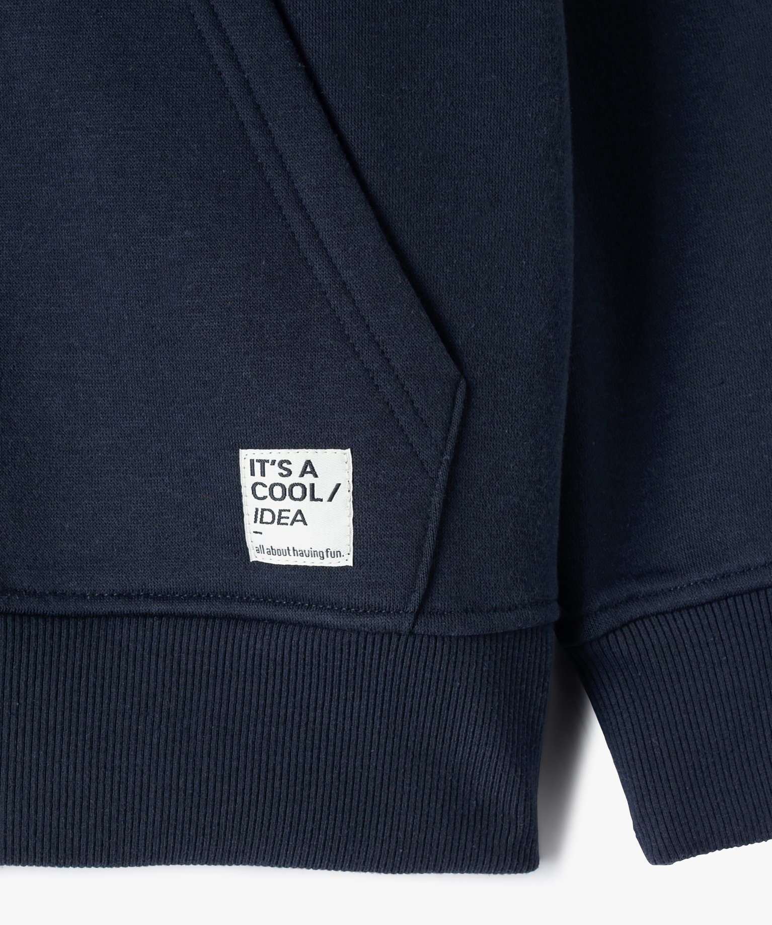 Sweat à capuche avec fermeture zippée Garçon marine | GEMO