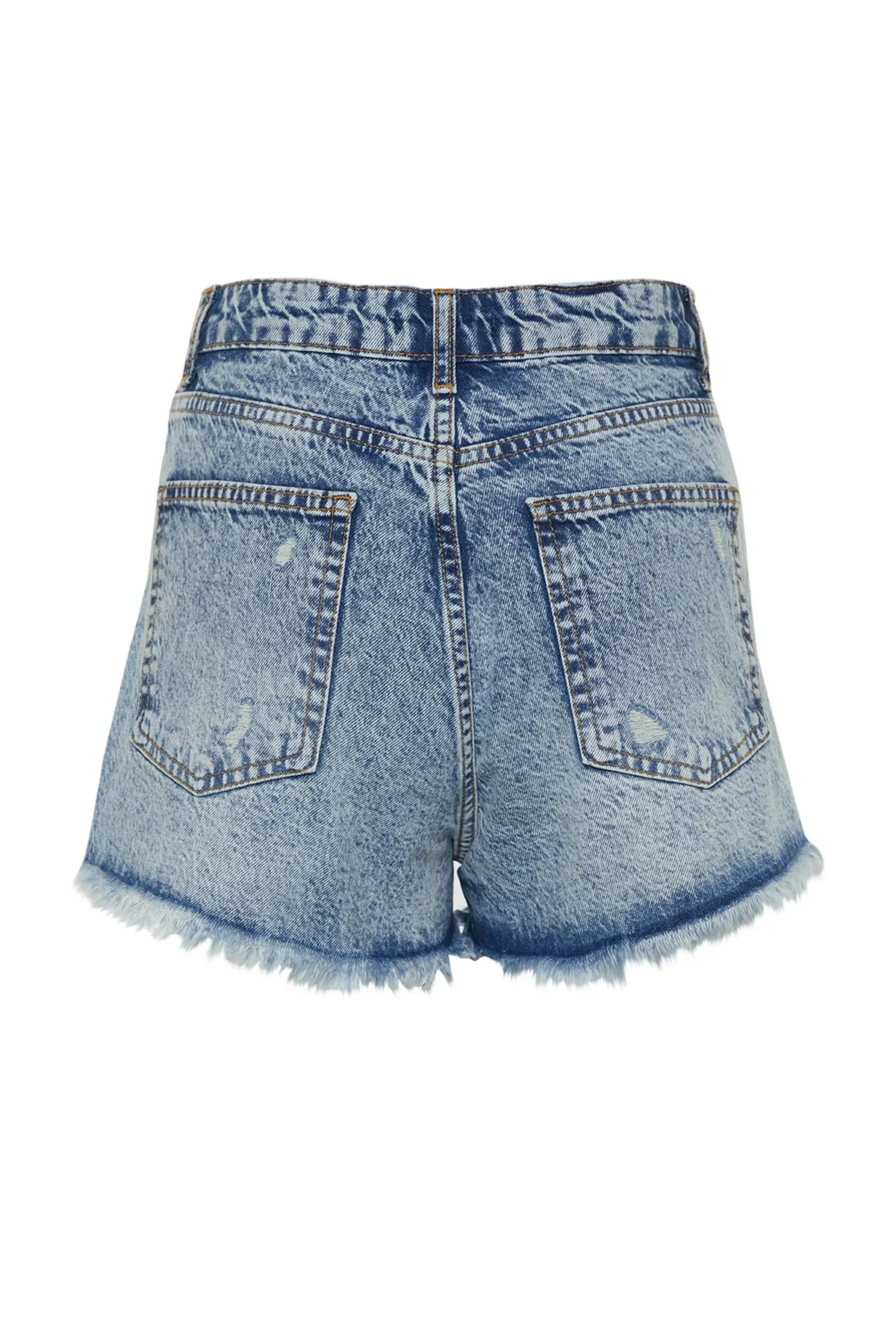 Trendyol Collection  Shorts - Blau - Mittlerer Bund