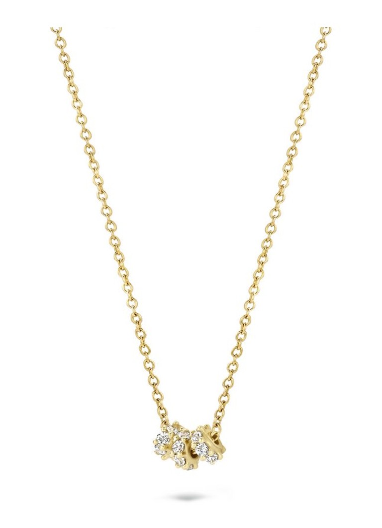 Collana Blush in oro giallo 14 carati con zirconi cubici 3136YZI