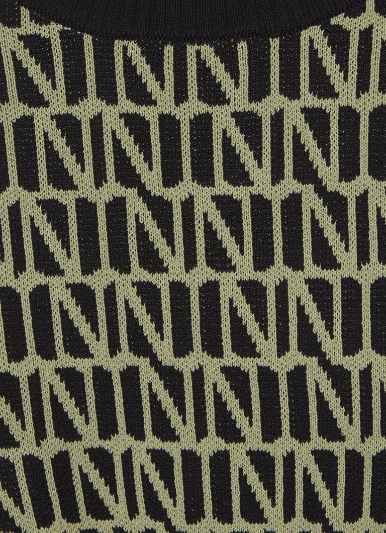 Pulover scurt NIK&NIK Miro din tricot fin cu logo țesut.