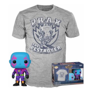 Guardians of the Galaxy Vol. 3 POP! & Tee Vinyl Figur & T-Shirt Set Drax (Größe XL)