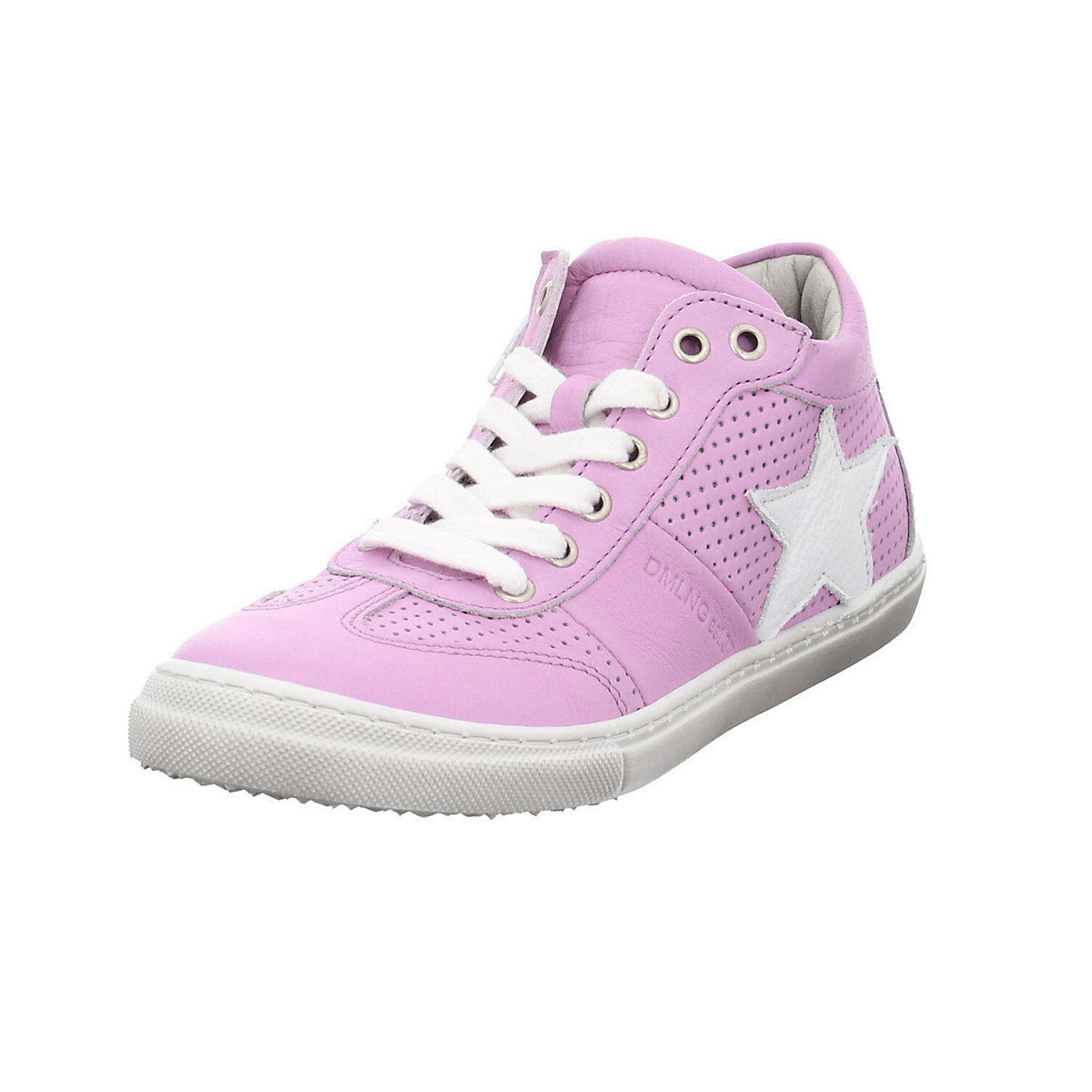 Mädchen Stiefel Schuhe Berno Sneaker Kinderschuhe Aufnäher Glattleder gemustert Halbschuhe