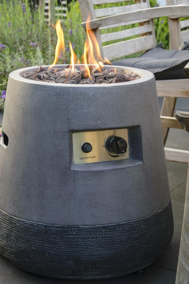 dobar Outdoor Lava-Ofen Stellar mit Lavasteinen