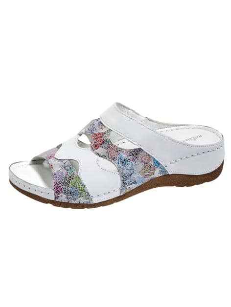 Pantoletten mit buntem Print