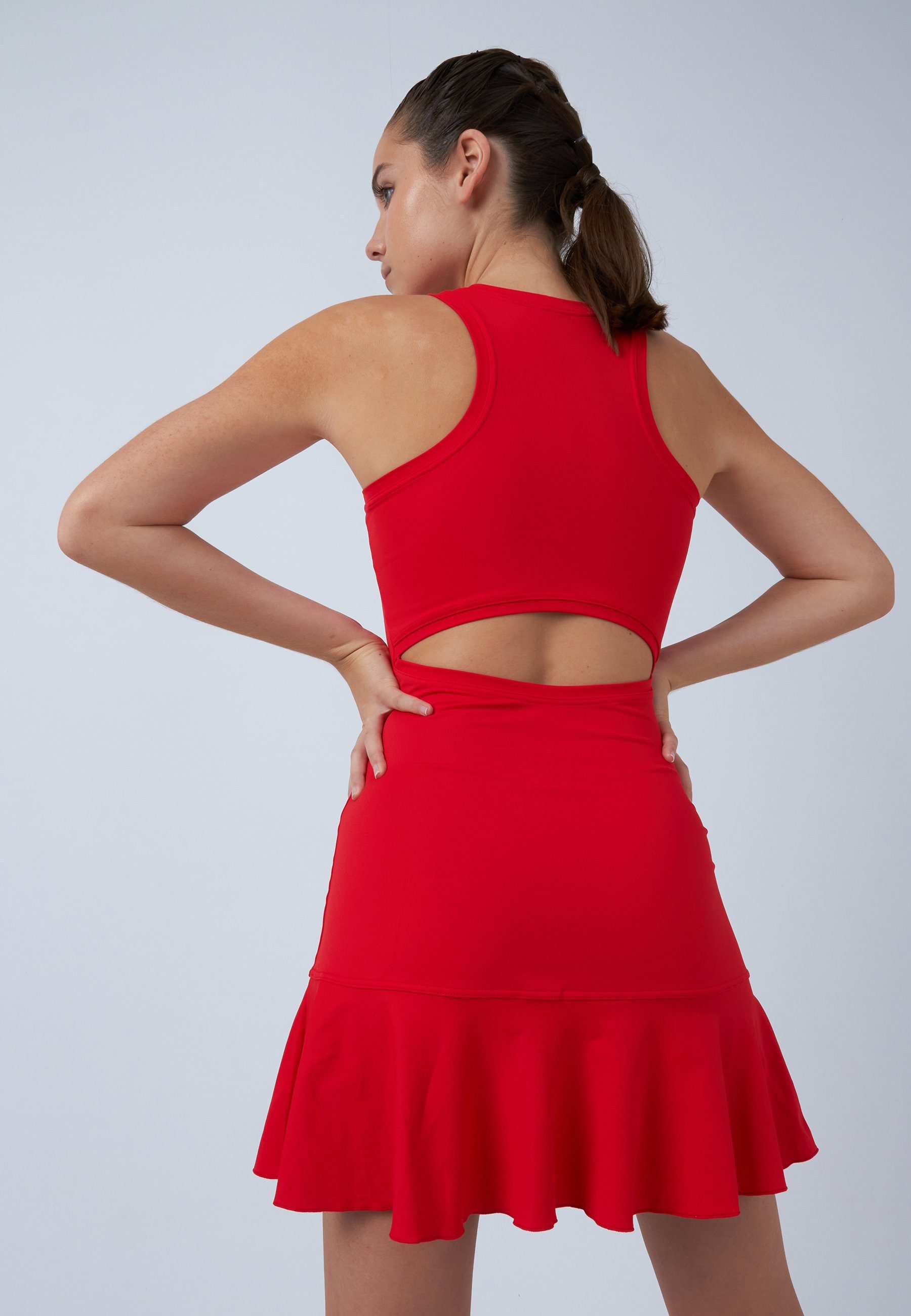 SPORTKIND Tenniskleid Performance Sportdress Damen & Mädchen rot