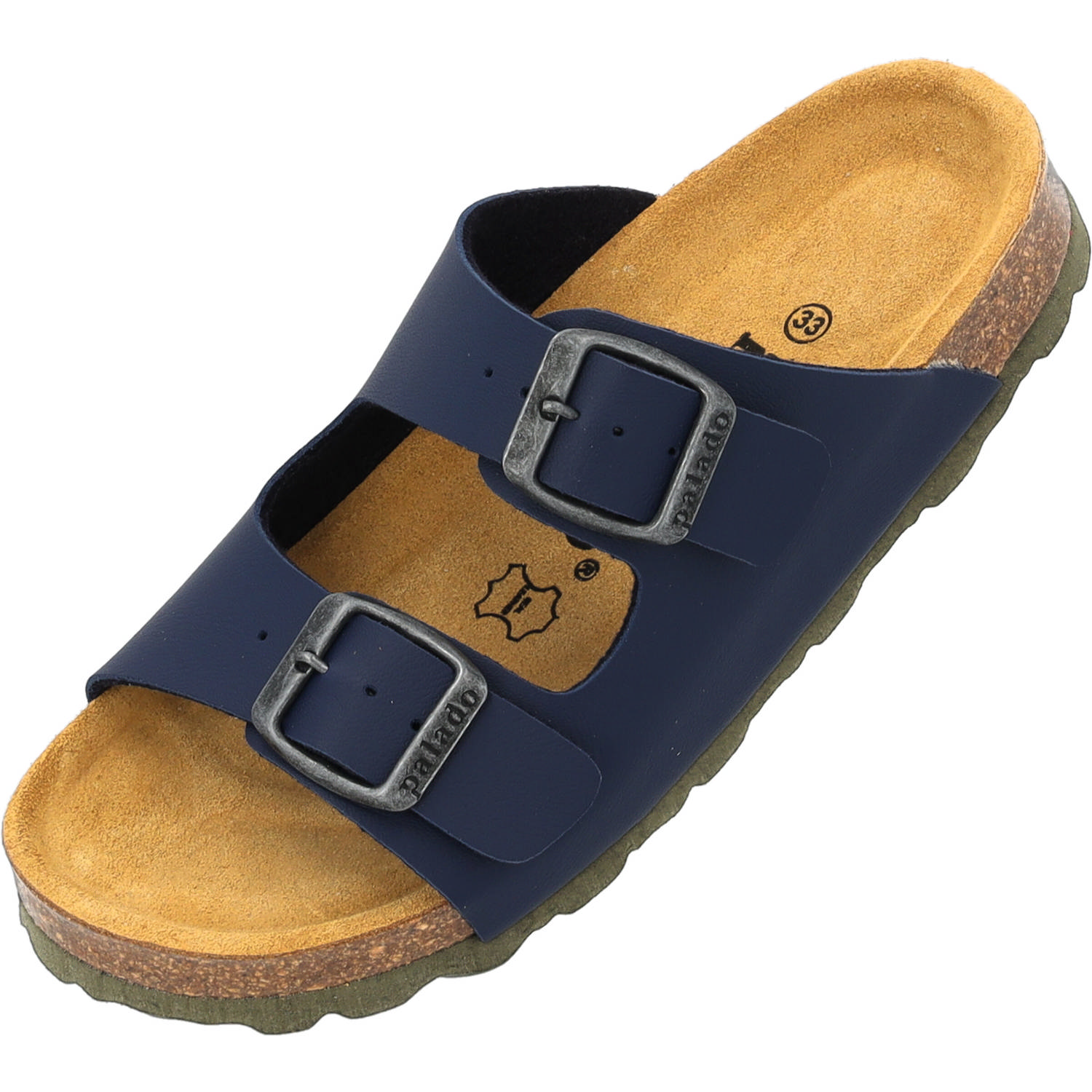 Palado Kids Korfu B Basic, Pantoletten, Kinder, Dunkelblau/Khaki