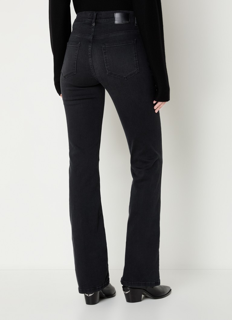 Calça jeans bootcut de cintura média DRYKORN Far em tecido lyocell com lavagem colorida