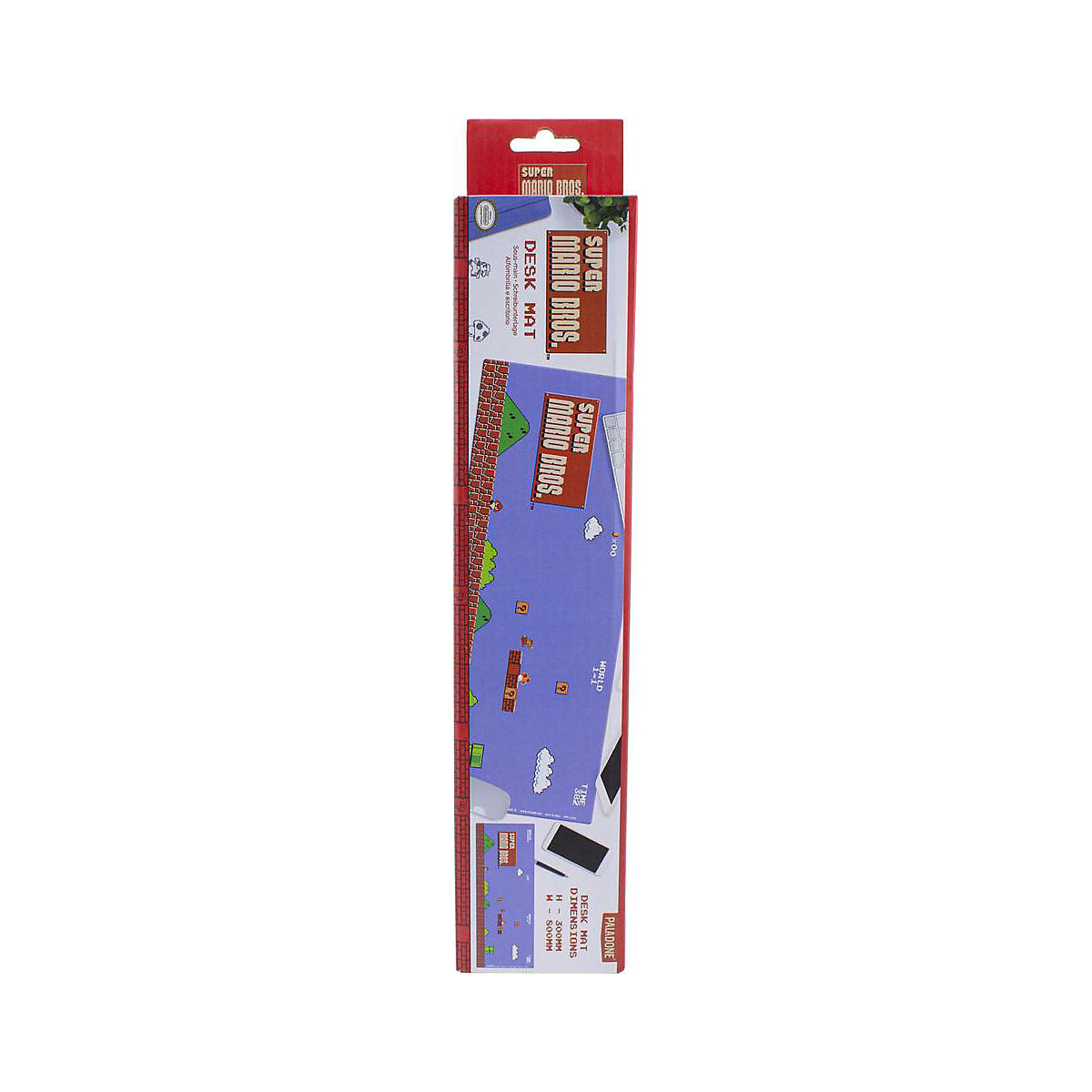 Schreibtischunterlage Mousepad XL Super Mario, 30 x 80 cm