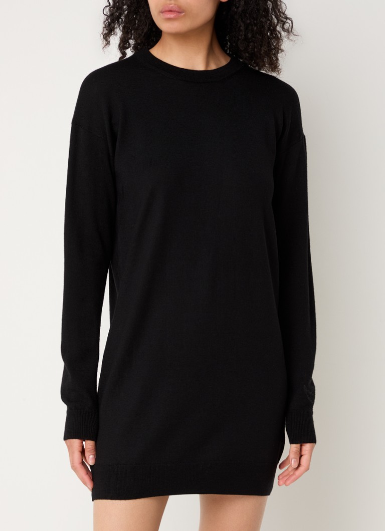 Rochie scurtă tricotată Kanjy din lână merinos cu spatele deschis de la Zadig&Voltaire