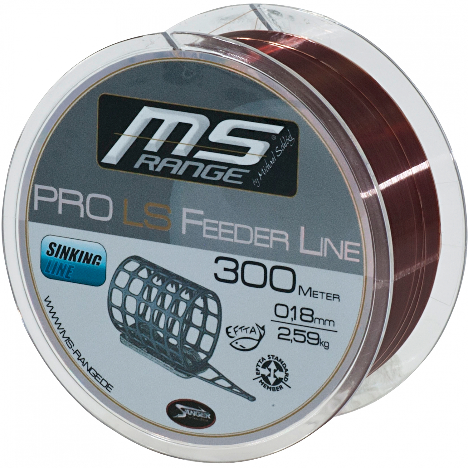 MS Range Angelschnur MSR Pro LS Feeder (braun, 300 m)