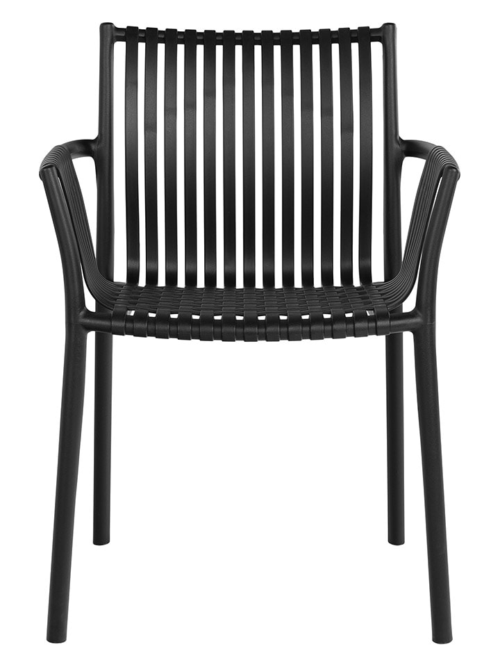 House Nordic 2er-Set: Gartenstühle in Schwarz - (B)59,5 x (H)82,5 x (T)56,5 cm günstig kaufen onesize