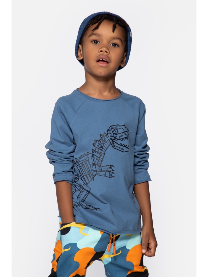 Coccodrillo T-shirt mit langen Ärmeln in blau günstig kaufen