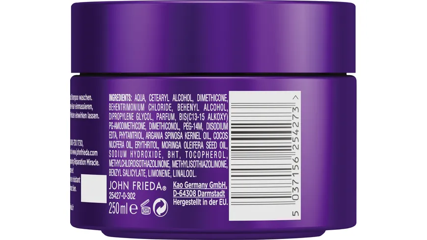 John Frieda Frizz Ease Wunder-Kur Haarkur 250ml 250 ml