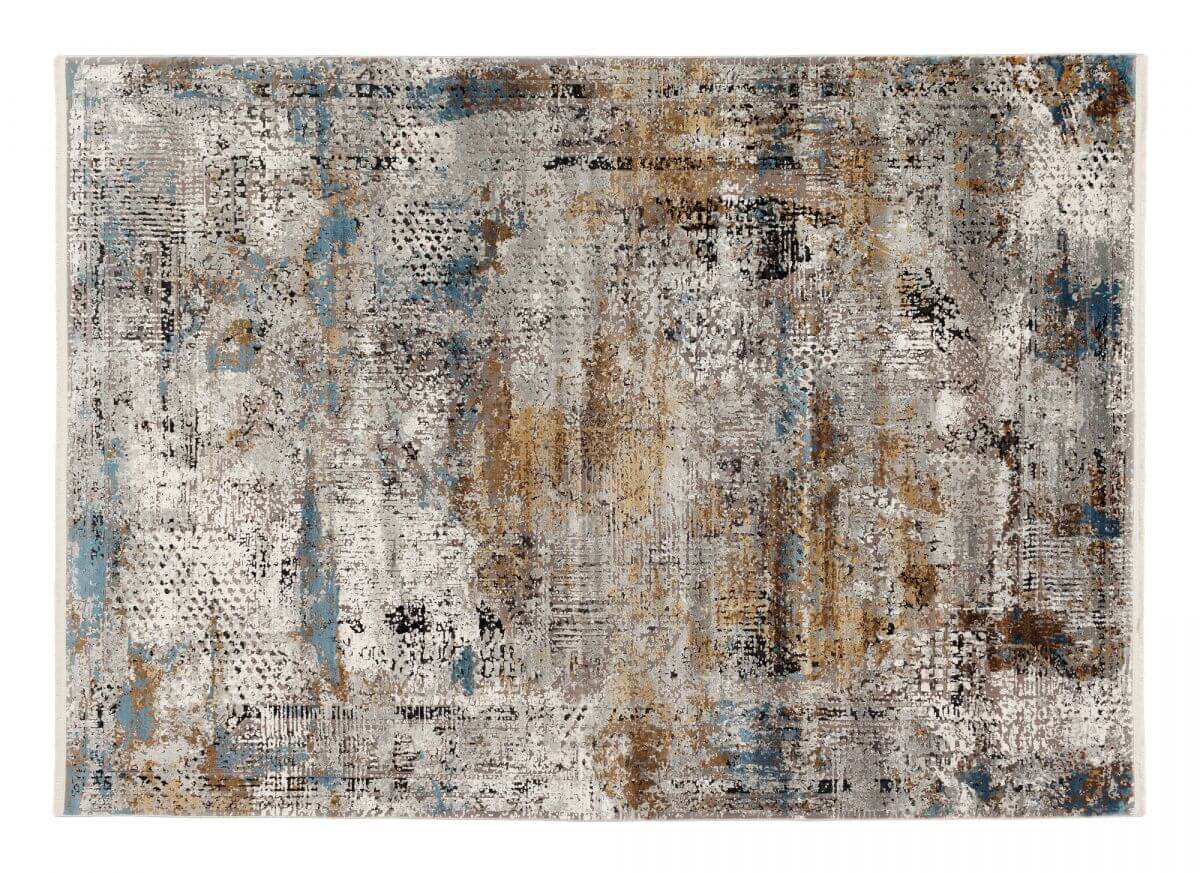 Webteppich Lace Grau-Multicolor 80 x 150 cm