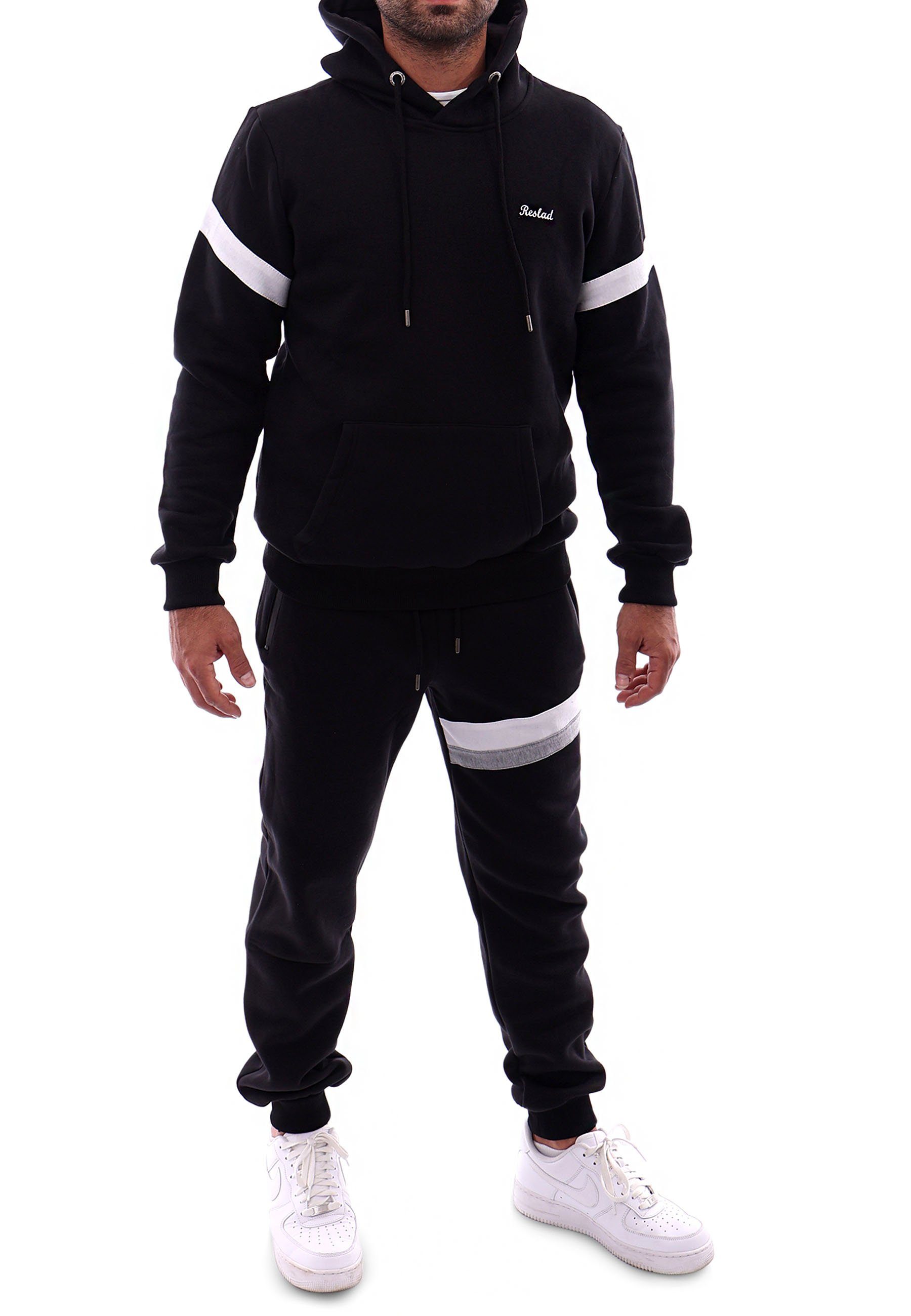 Reslad Jogginganzug Reslad Trainingsanzug Sportanzug Herren RS-5088, Sweatshirt Hoodie + Jogginghose SET Gym Fitness Freizeitanzug