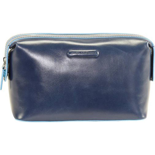 Piquadro Blue Square Kulturbeutel Leder 23 cm