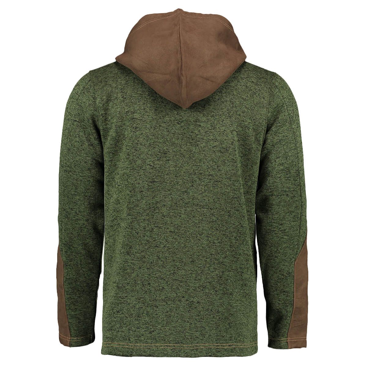 Strickfleece Jacke mit Kapuze