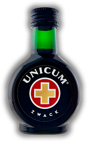 Unicum Zwack Kräuterlikör Ungarn PET  0,04 Liter Unicum Zwack Kräuterlikör Ungarn PET  0,04 Liter Ungarischer Kräuterlikör in der charakteristischen Kugelflasche. 0,04	 Liter - Vol 40%