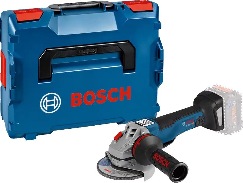 Bosch Blue 06019G3F0B GWS 18-10 PSC akkus sarokcsiszoló 18V akkumulátorok és töltő nélkül 125 mm L-BOXX-ban