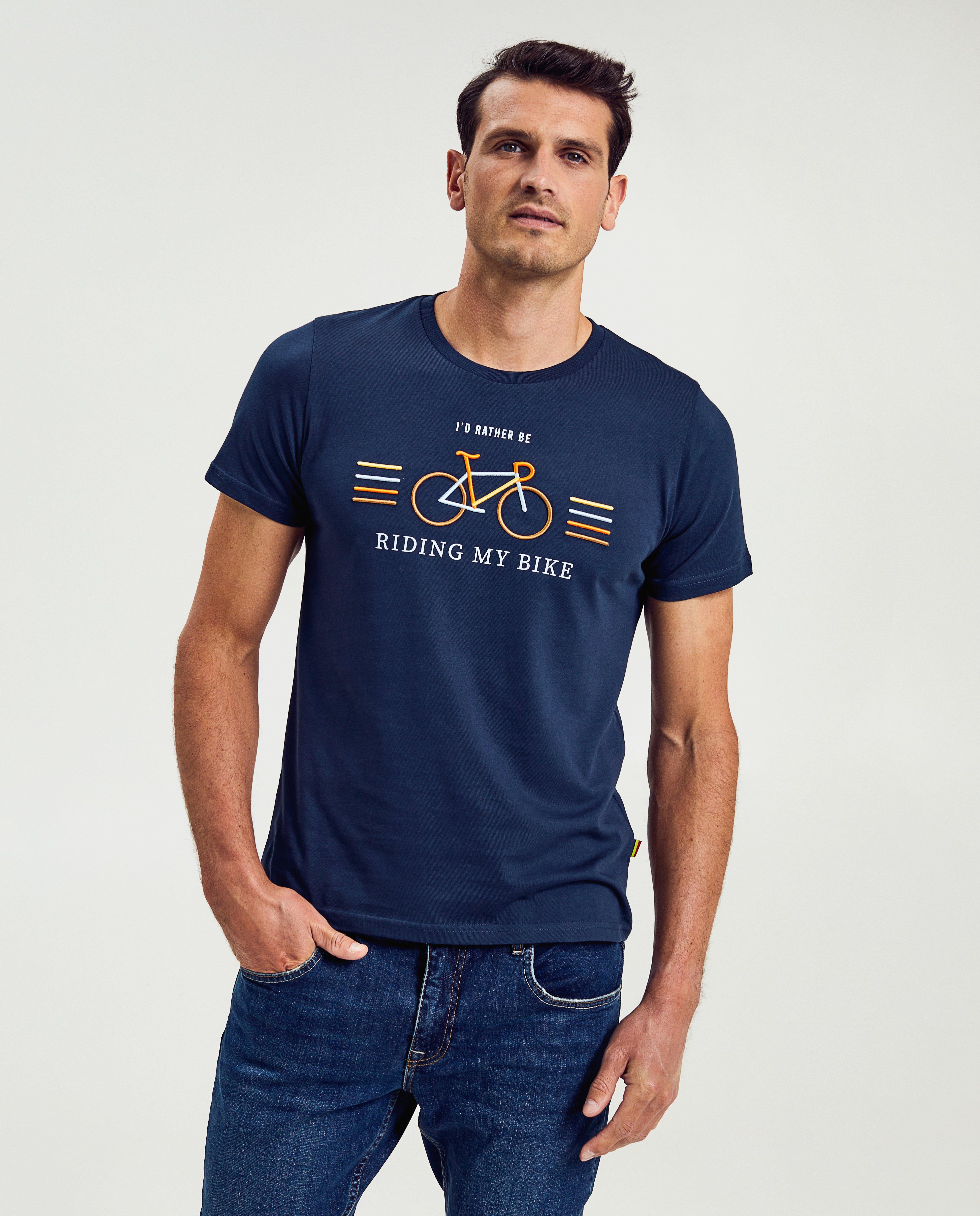 Tricou Baptiste Blue din bumbac organic, albastru închis pentru adulți