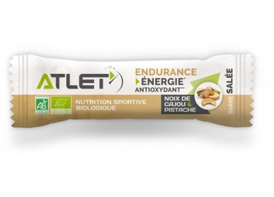 Atlet Barre Énergétique Endurance Salée - Noix de Cajou / Pistache