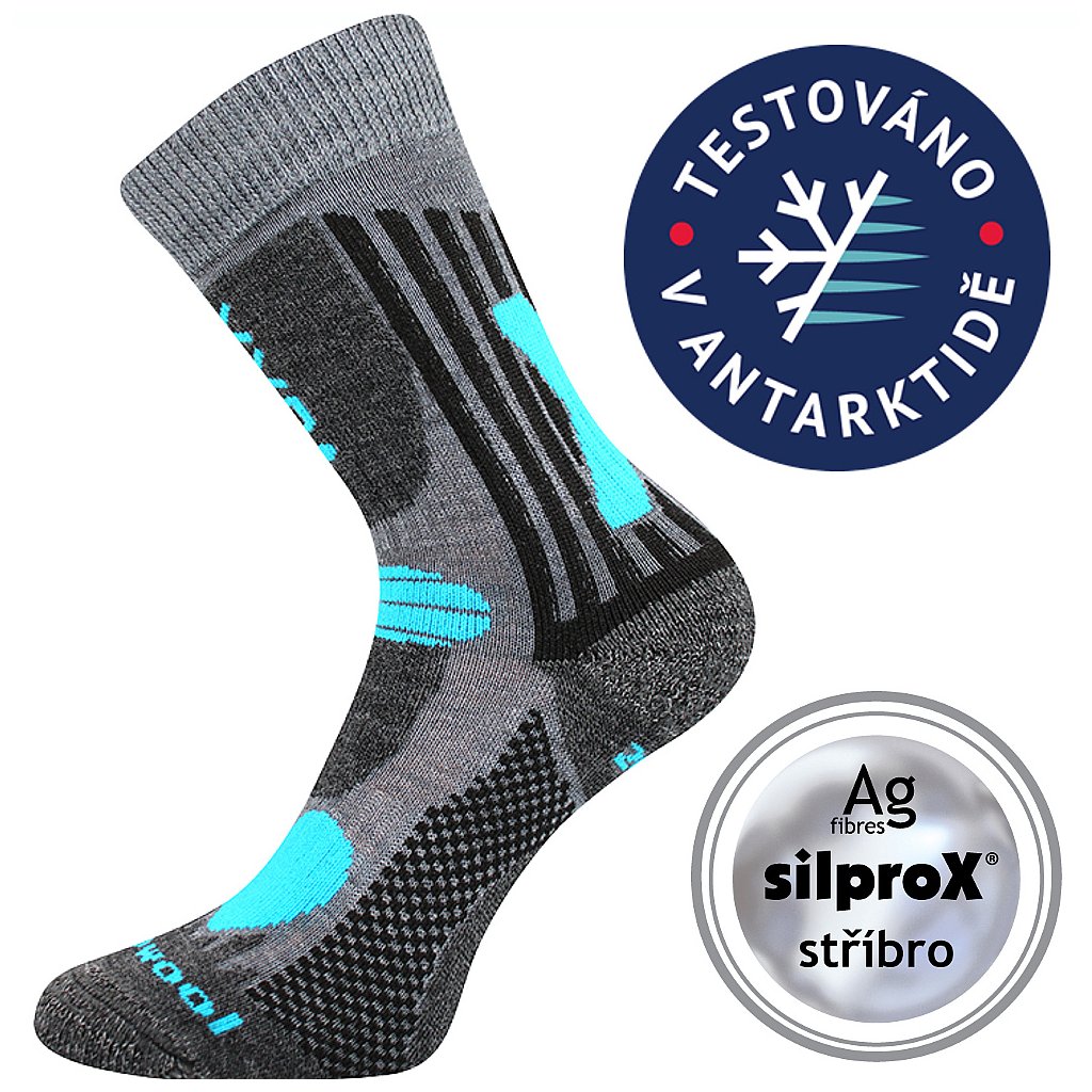 Voxx Vision hellgraue Socken aus Merino
