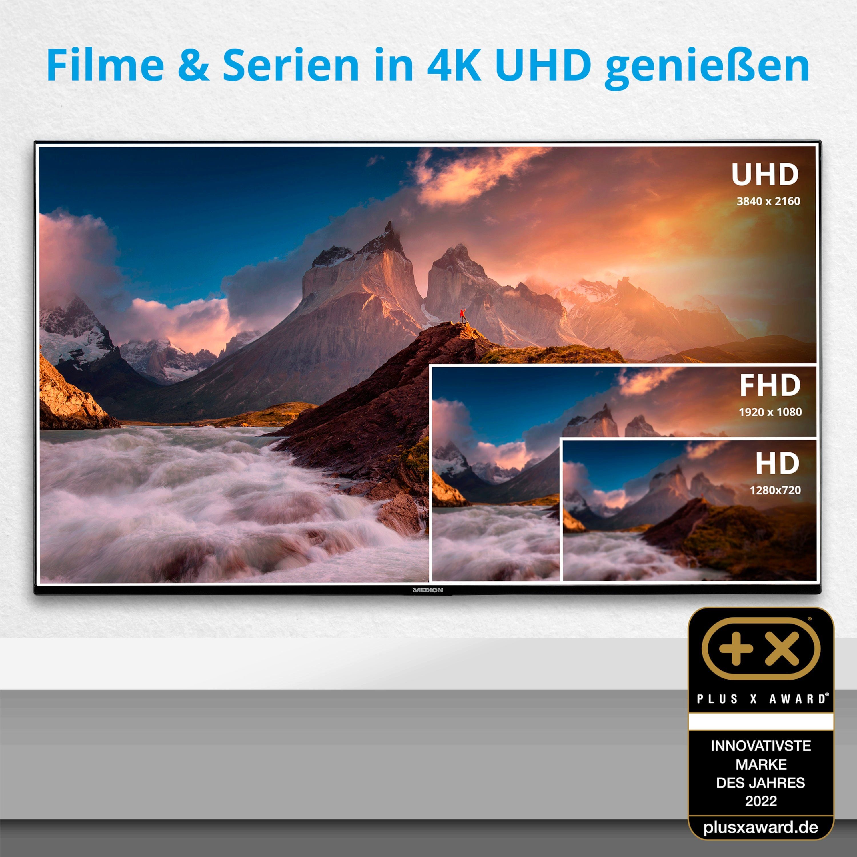 Medion® MD30060 LCD-LED Fernseher (125.7 cm/49.5 Zoll, 4K Ultra HD, Android TV, 60Hz, MD30060)
