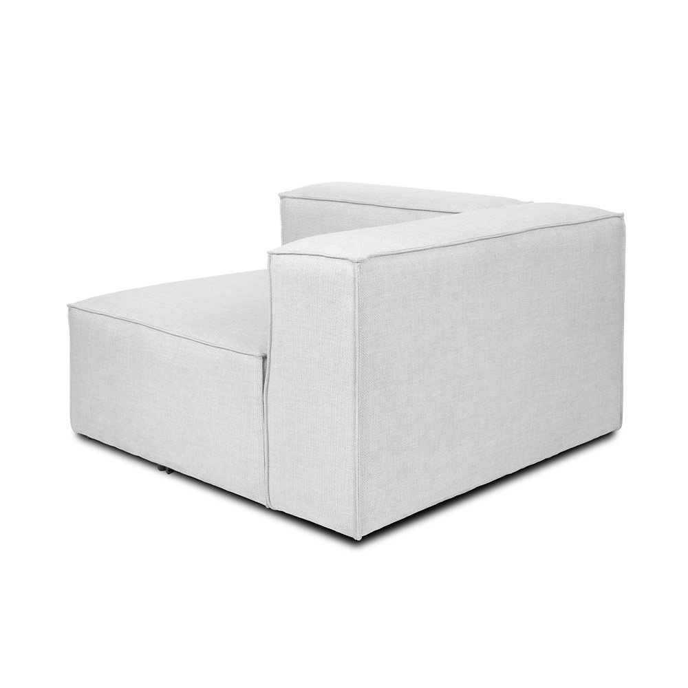 Home Deluxe Modulares Sofa VERONA Rechtes Ecksofa - hellgrau