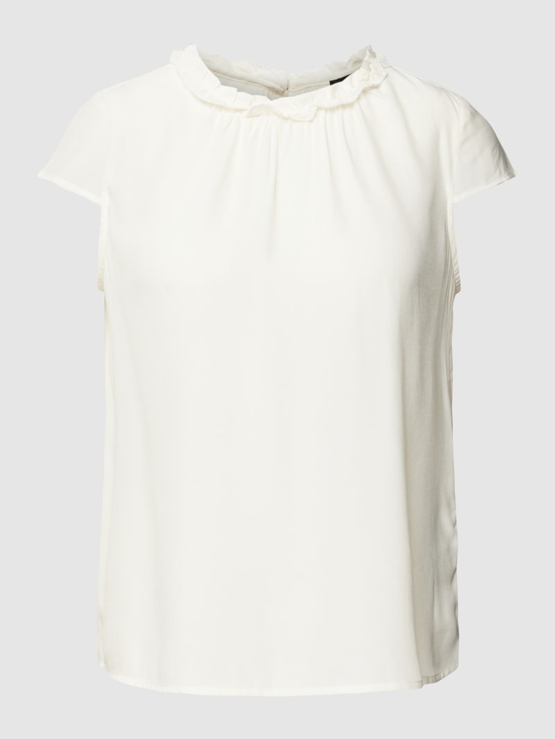 Blusenshirt mit Rüschung in offwhite