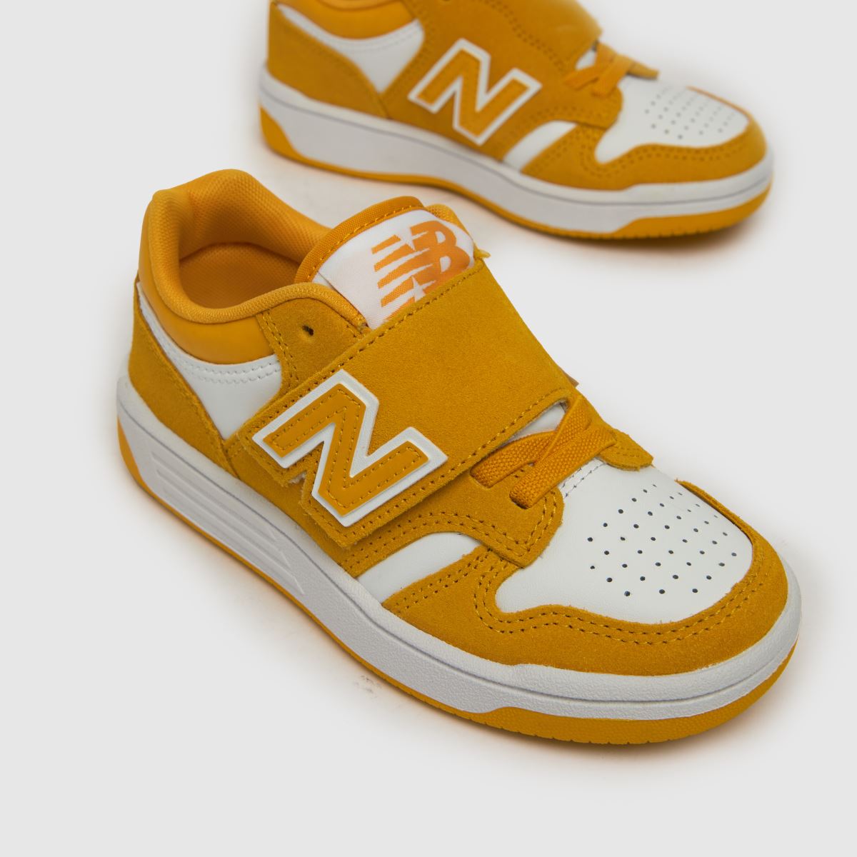 New Balance fehér és mustárszínű 480 v Junior cipők