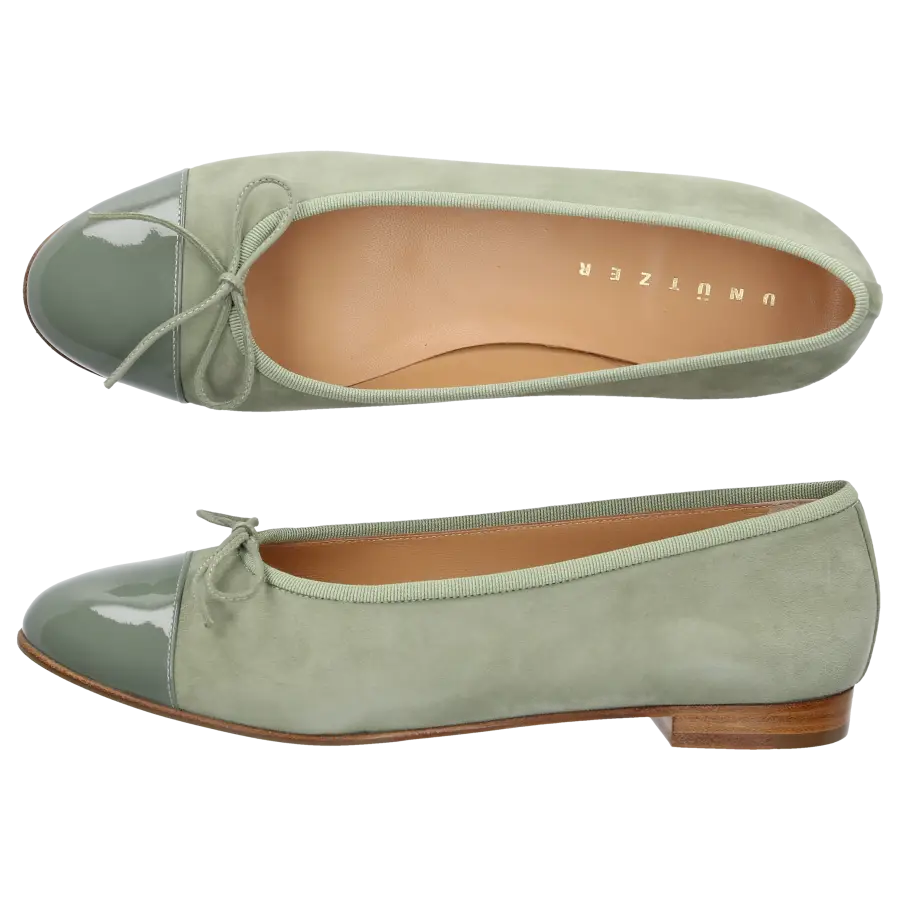 Unützer - Ballerinas 963011 Nubukleder - grün