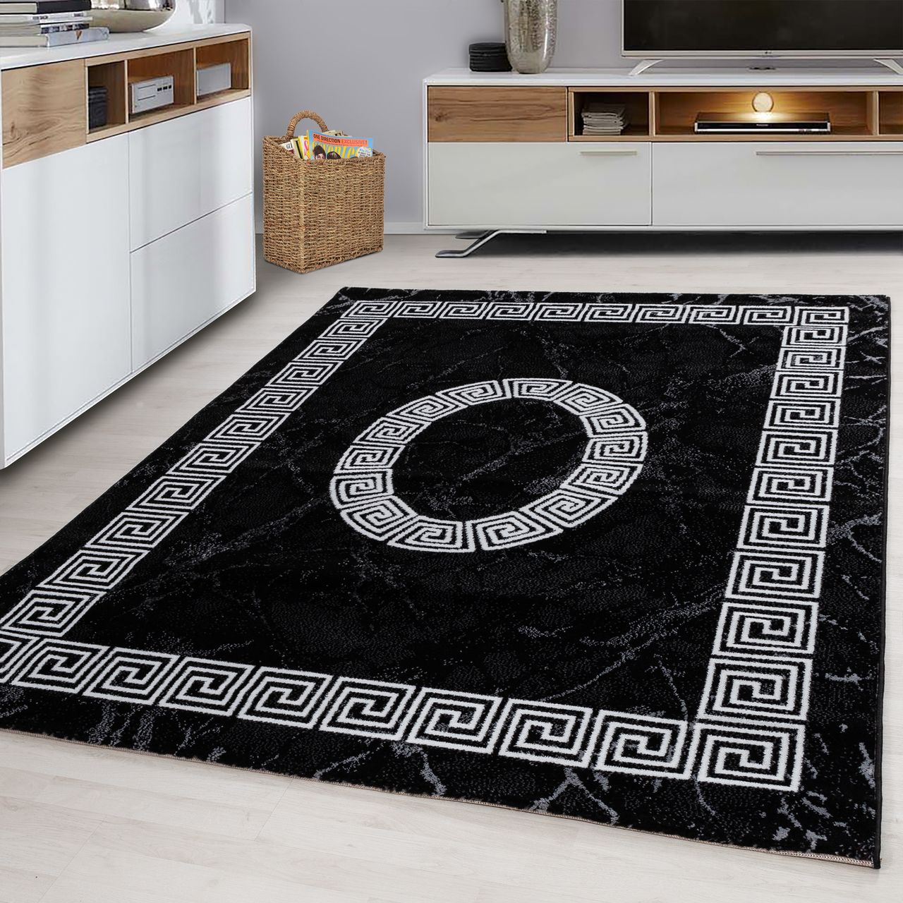 Ayyildiz Teppich, PLUS 8009, BLACK, 240 x 340 cm