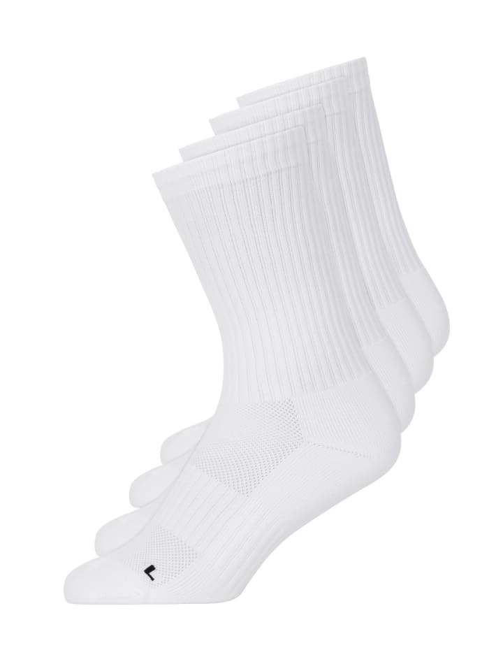SNOCKS Hohe Laufsocken 4 Paar in Weiß günstig kaufen