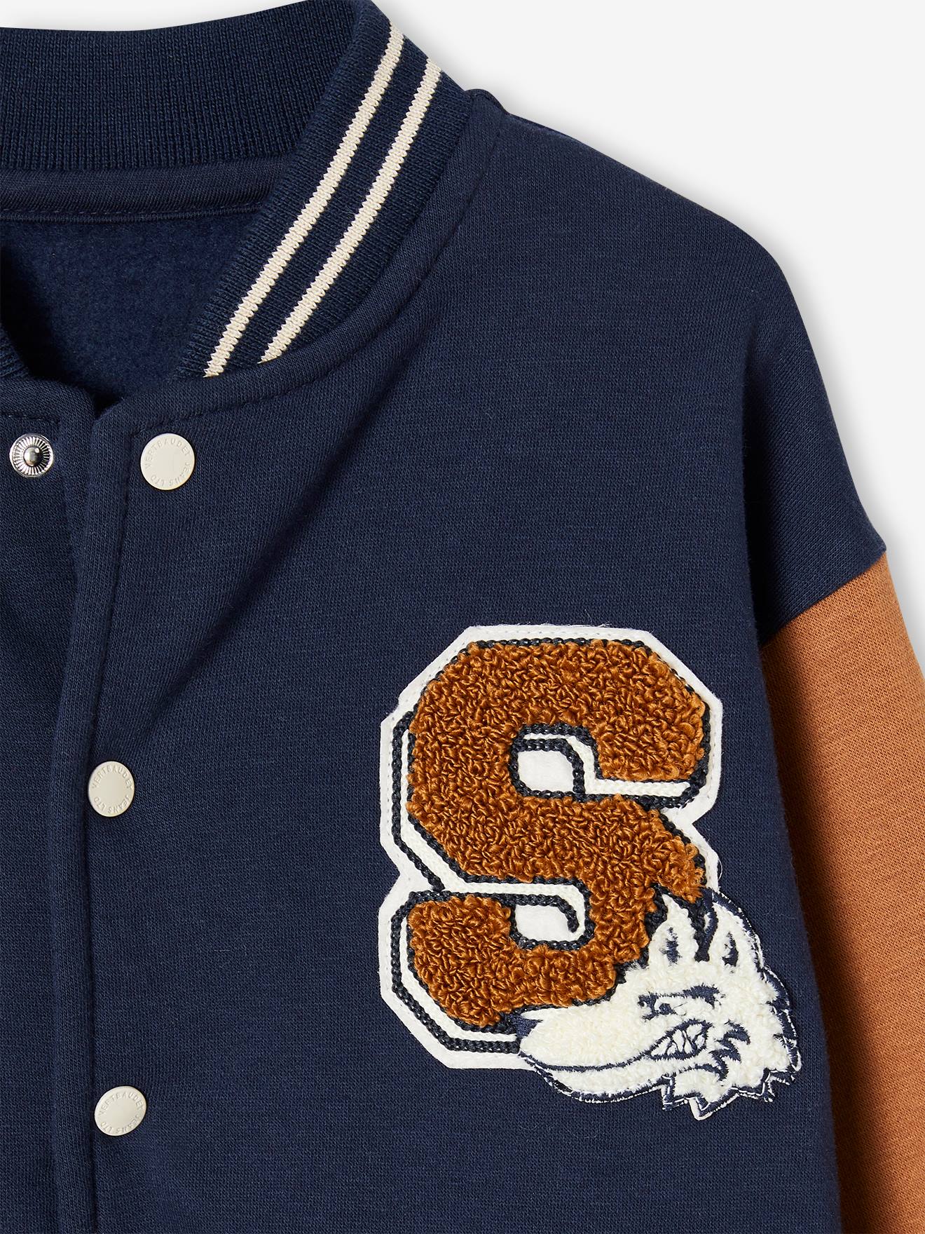 Sweat teddy motif dos garçon. marine