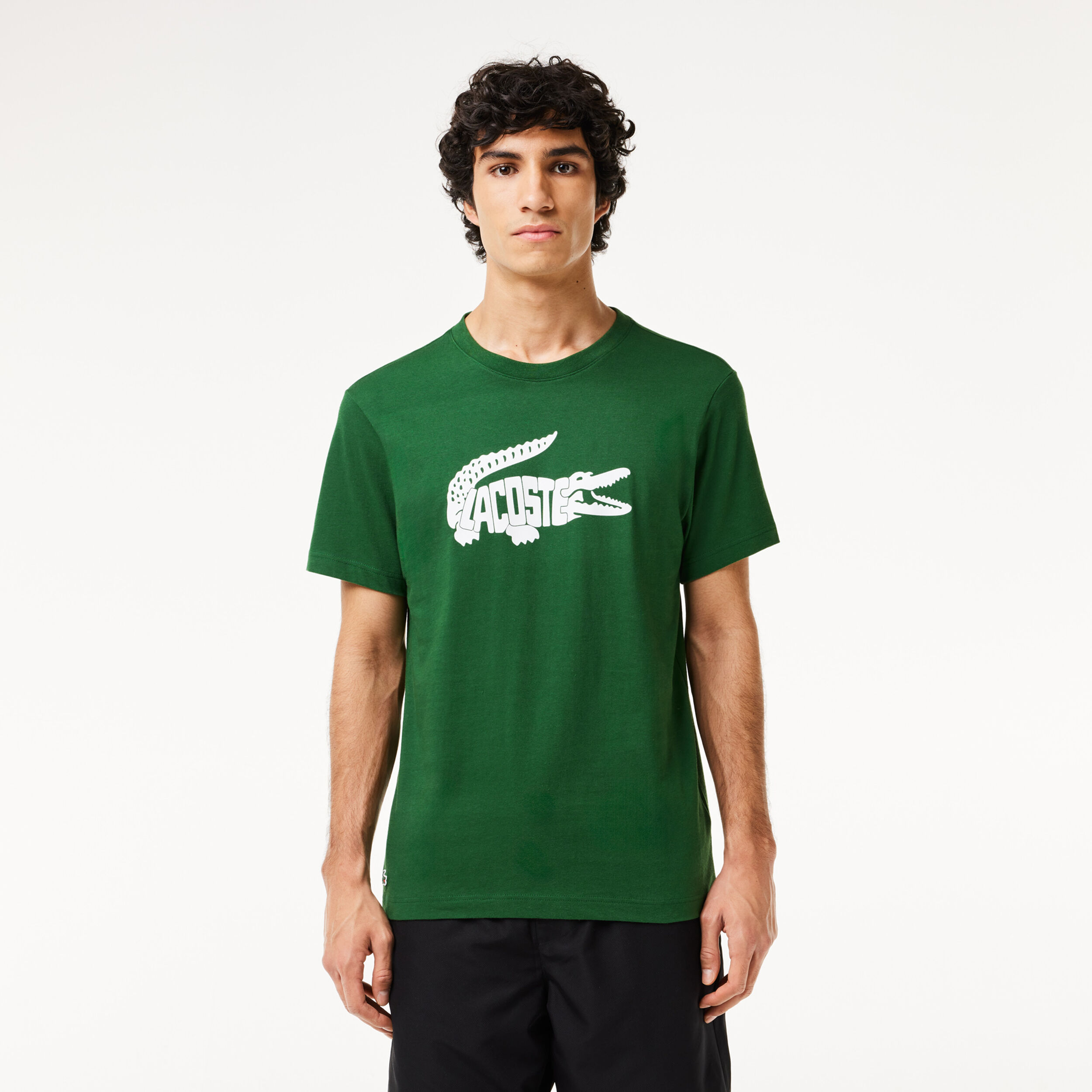 T-Shirt Herren - Grün, Weiß