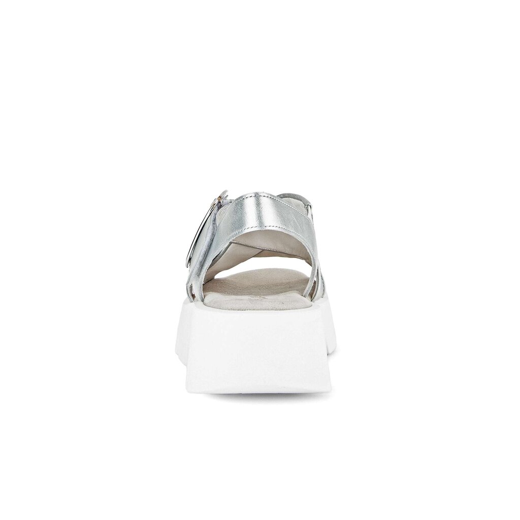 Gabor fashion Plateau Sandale silber