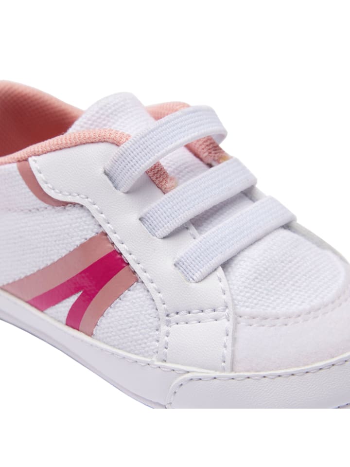 Lacoste Krabbelschuhe in Weiß/Pink günstig kaufen