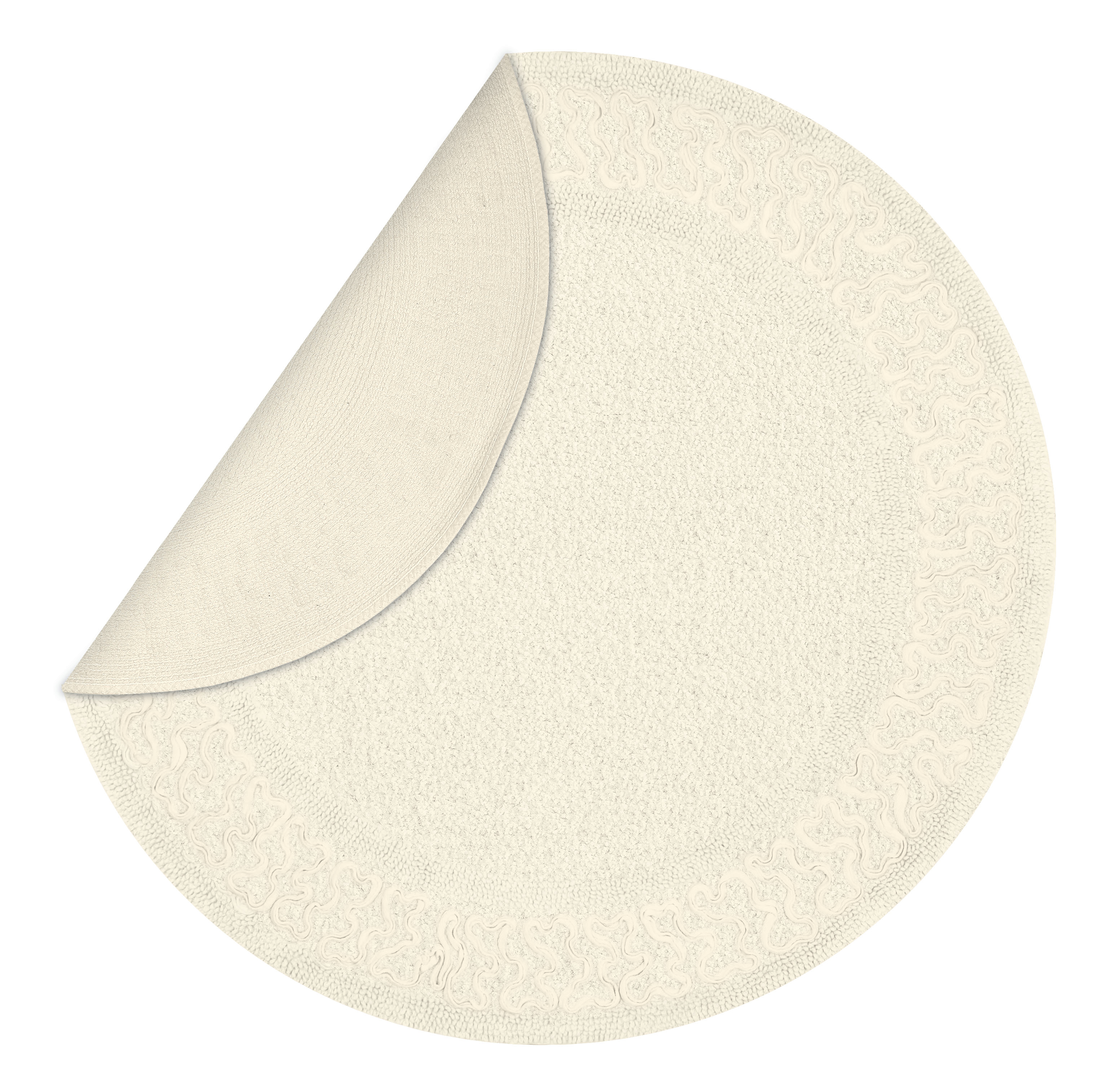 Talia Badteppich 80cm rund Natur
