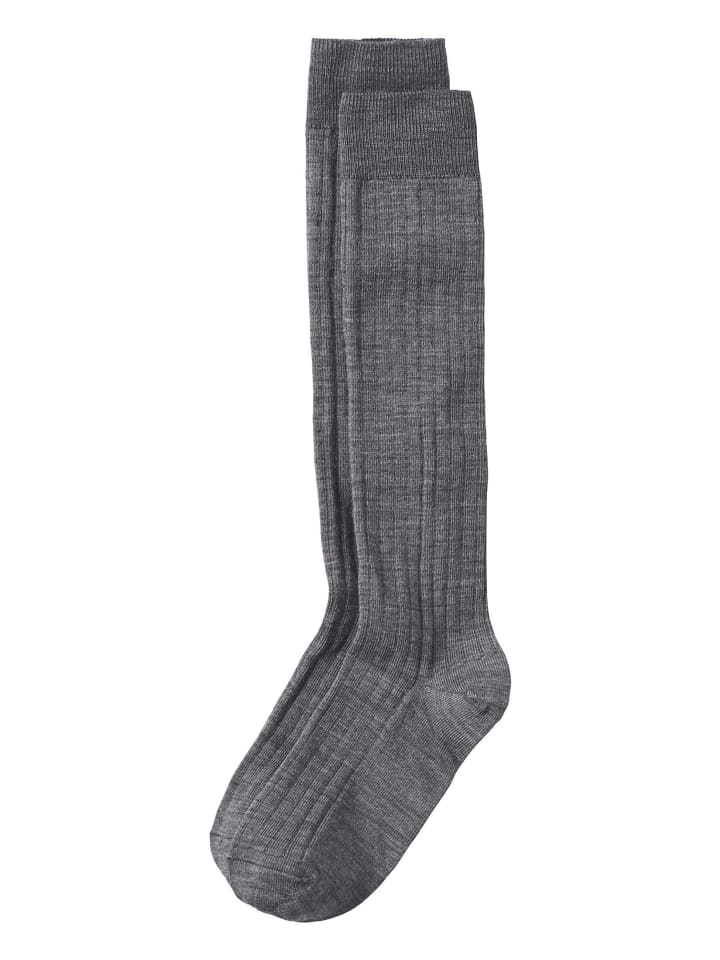 Hessnatur Kniestrümpfe im 2er-Pack in grau günstig kaufen