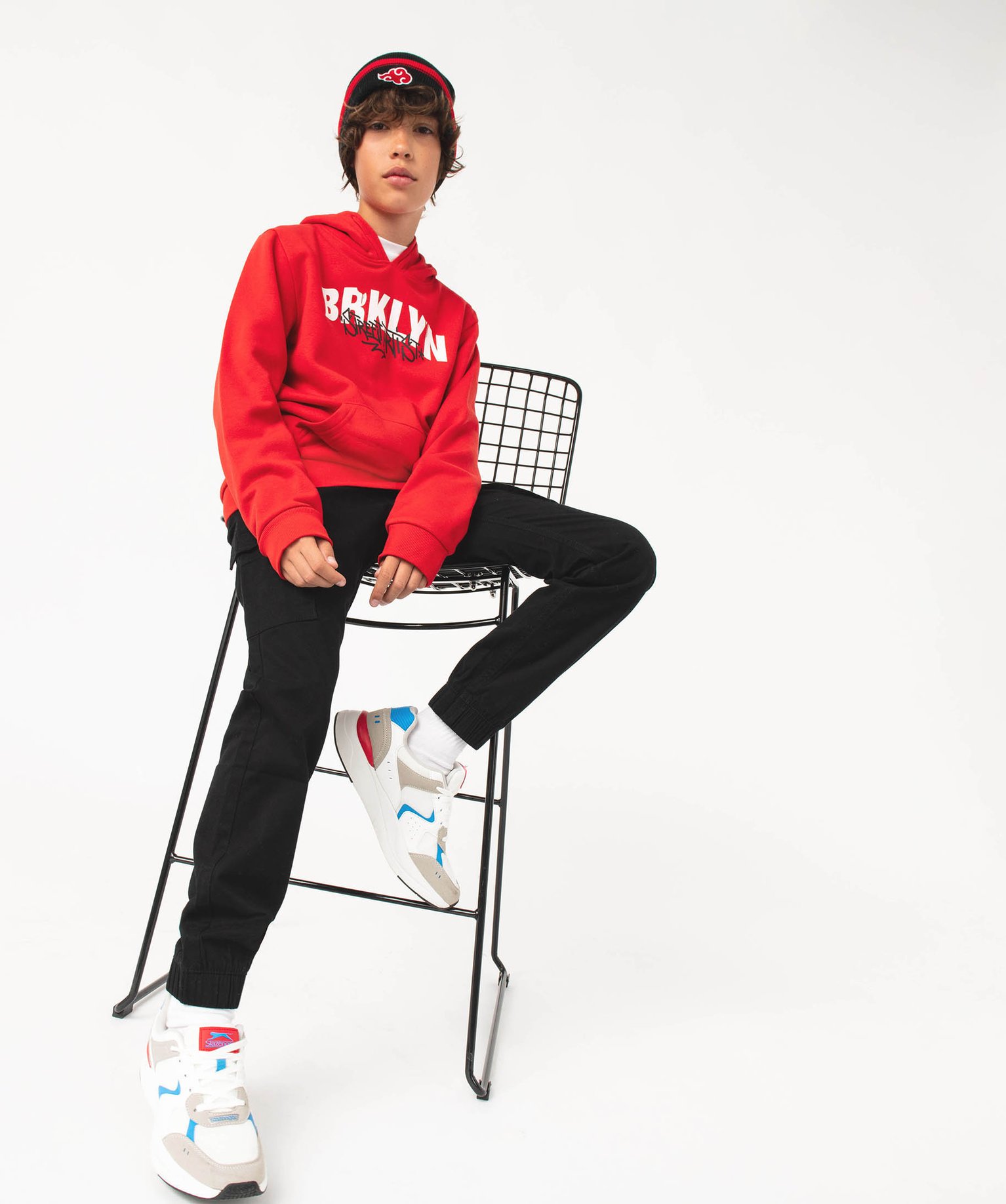Pantalon en toile coupe jogger Garçon noir | GEMO