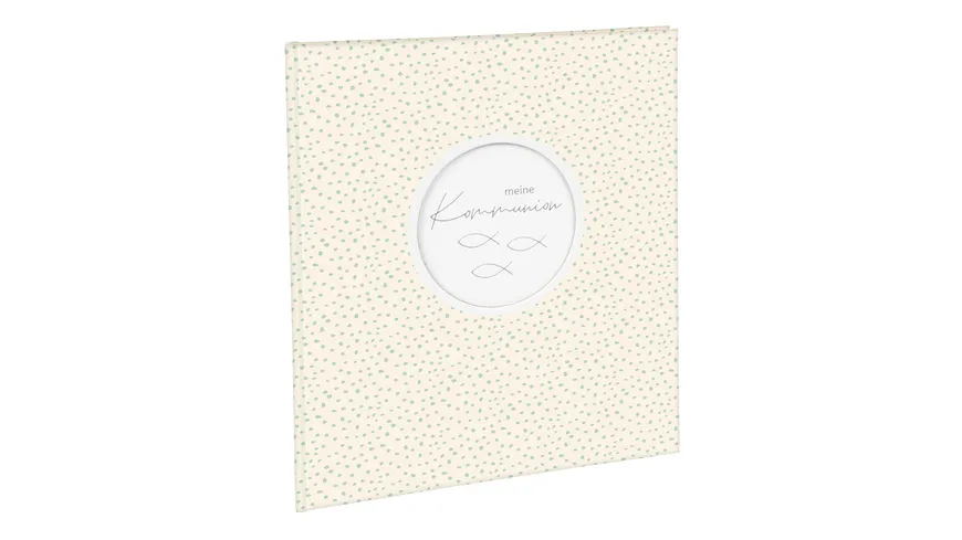 goldbuch Erinnerungsalbum Kommunion Circulus creme 23x25 cm mit 44 illustrierte Seiten