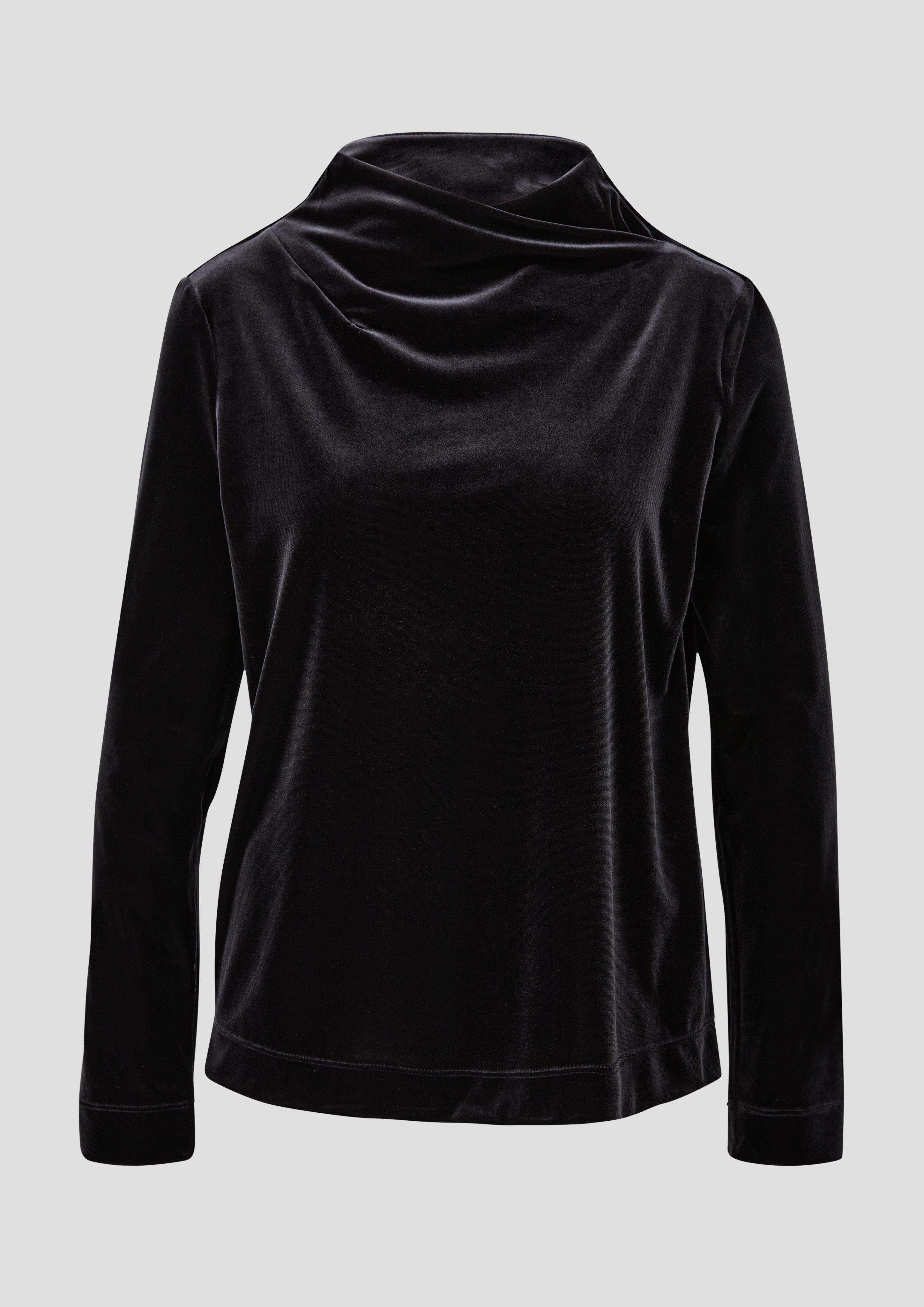 Samt-Sweatshirt mit Turtleneck  2138489-9999