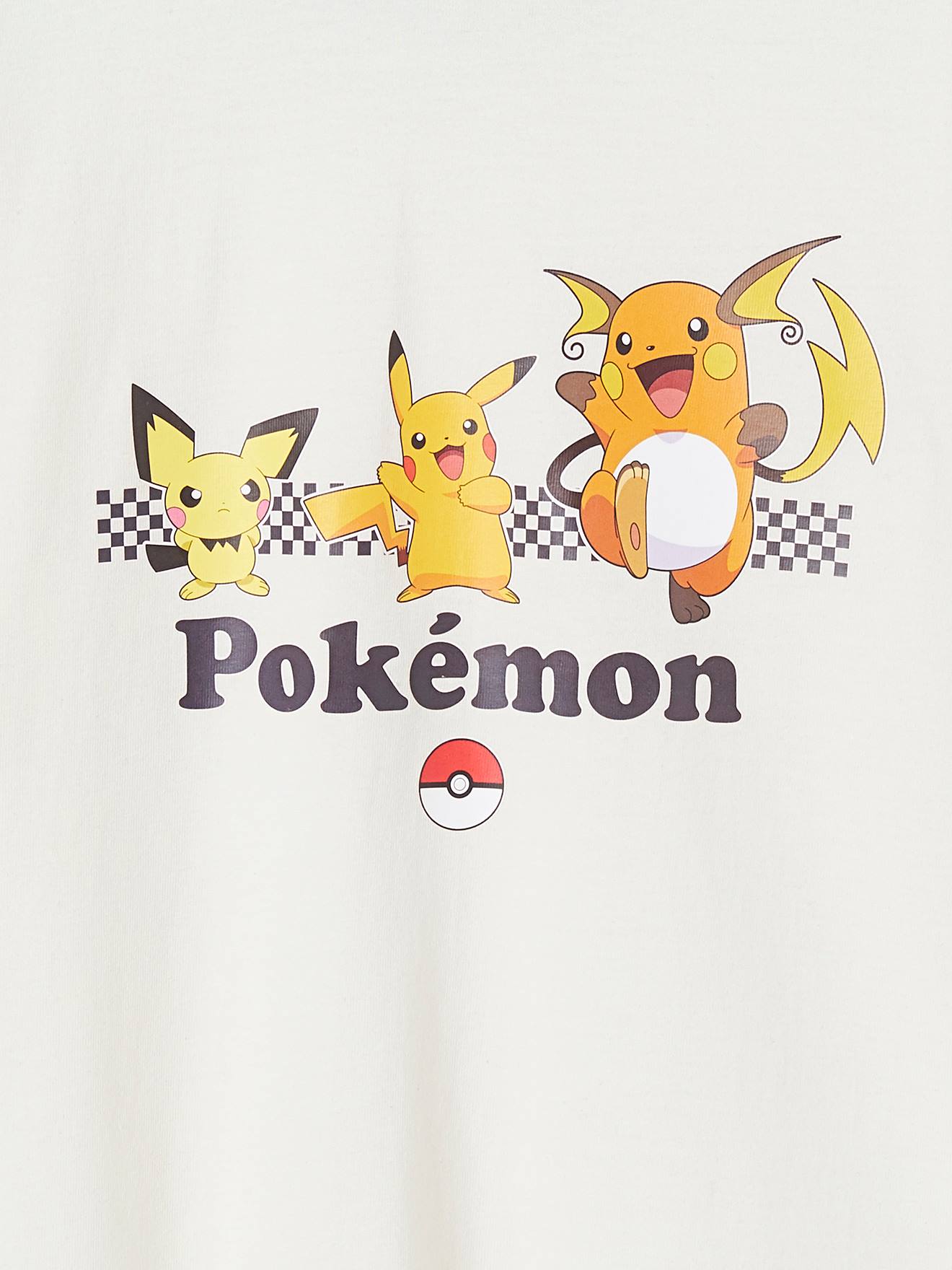 T-shirt manches longues Pokémon® garçon écru